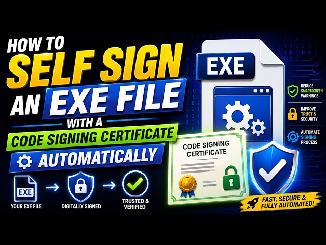 How to Automatically Self-Sign Your EXE Files Using a Code Signing Certificate