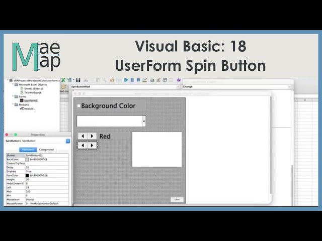 VB: 18 UserForm Spin Button
