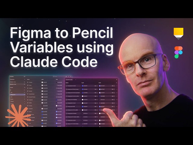 Pencil: 02 Figma to Pencil Variables using Claude Code