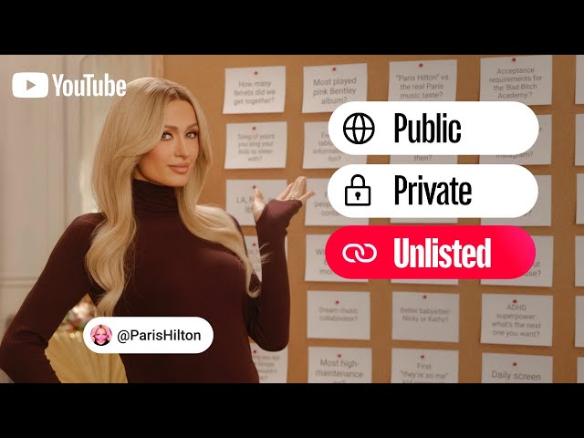 What will @ParisHilton make public vs. keep private? | Unlisted