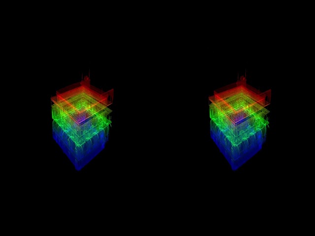 Stereo 3D Point Cloud Flythrough | Arches & Courtyard Visualization