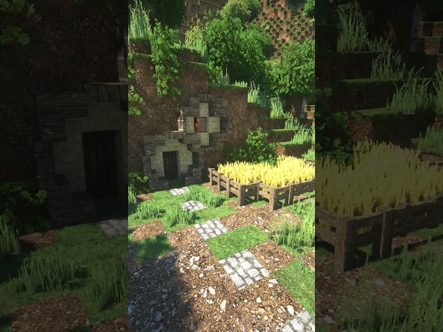 Minecraft hobbit hole #minecraft #shorts