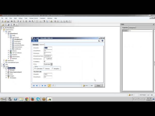 Dynamics AX 2012 Tutorial 1