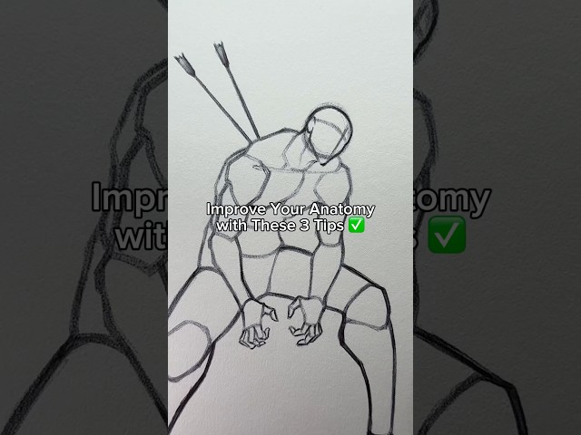 Improve Your Anatomy with These 3 Tips ✅ #howtodraw #tutorial #draw #sketch #art