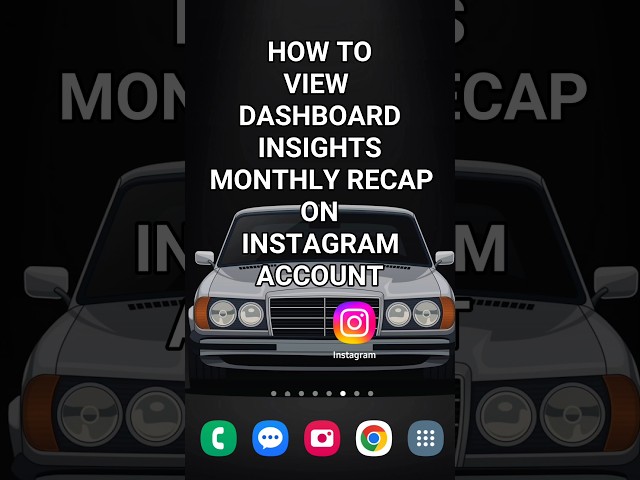 How To View Dashboard Insights Monthly Recap on Instagram #instagramtutorial #tutorial #howto