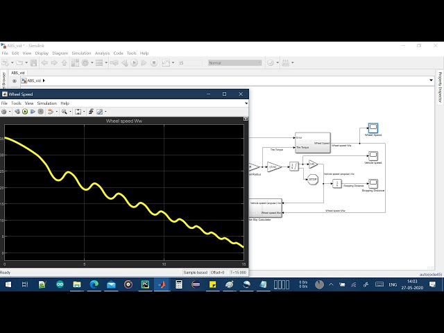 Anti-lock Braking System (ABS) Simulation with  MATLAB and Simulink