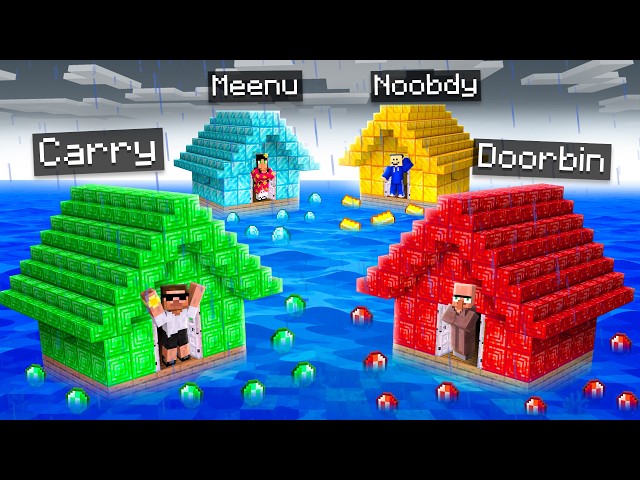 WATER HOUSE BATTLE CHALLENGE IN MINECRAFT...