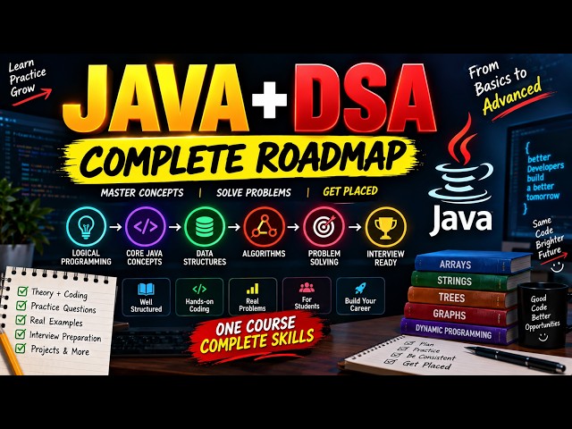 Java DSA  full road map 2026