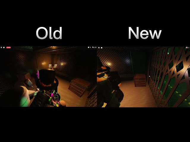 New DOORS Ending Cutscene VS Old Ending Cutscene (Side by side)