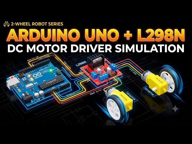 V1: DC Motor Connection With Arduino UNO | Online Simulator | L298N Driver