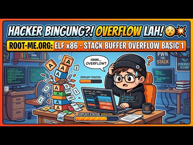🔥 How to Exploit Stack Overflow ‼️ELF x86 - Stack buffer overflow basic 1 (Root-Me.org) 💻
