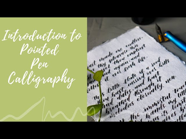 Introduction to Pointed Pen Calligraphy | Beginners Guide