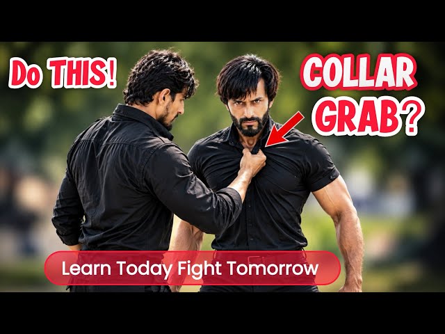 Someone Grabs Your Collar? Do This Simple Self Defense Technique! | Learn This Before you Regret 