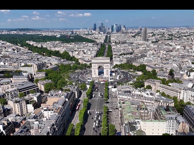 👌✔ Paris From Above in 4K | Cinematic Drone Views of the Eiffel Tower & Iconic Landmarks 🇫🇷
