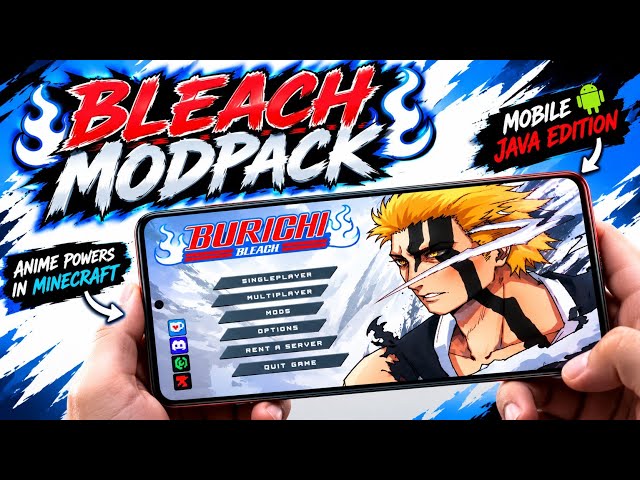 I Played BLEACH Modpack in Minecraft Java on Android! 🔥