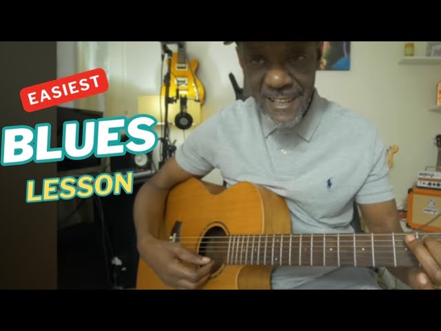 Easiest beginner blues guitar lesson 2