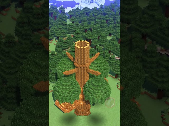 Minecraft Easy Tree House🏡 Download & 3D build guide ➡️ Link in bio 🔗 Search: rafaelabuilds.com 💕