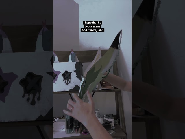 I’m not passing as nonbinary 💔 #fypシ゚viral #paperdragon #foryou #dragon #dragonpuppets #shorts#art