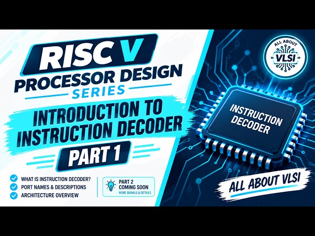 RISC-V Instruction Decoder | Part 1 | Ports, Signals & Architecture  | RISC V Processor Design