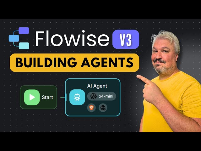 Flowise v3 Tutorial: Build an AI Agent with Web Search & Knowledge Base