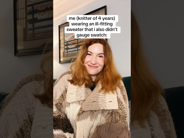 yh yh i know it’s important… i do it sometimes!! 🥱 #knitting #knit #gaugeswatch