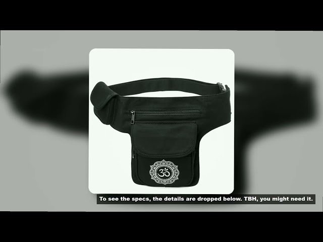 Annmouler Women Fanny Pack Large Capacity Waist Bag Bohemian Hip Bag Embroidery Leg Bag Yoga Waist P