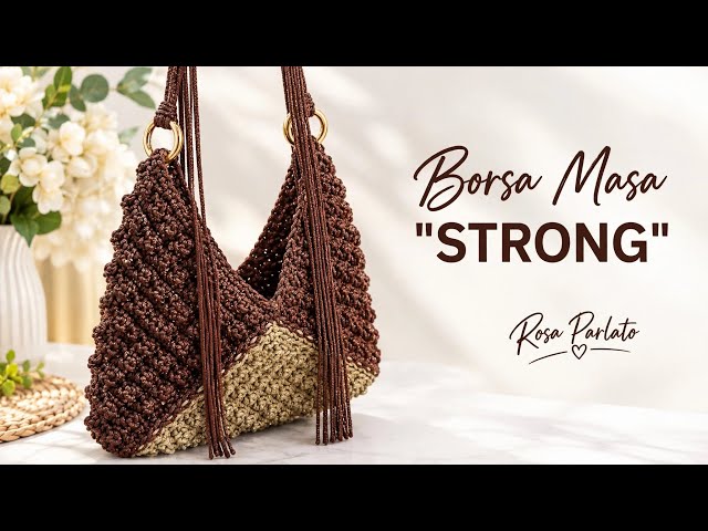 The VIRAL Bag IS BACK! Made of Cord! Masa "STRONG" Bag - Easy Crochet Tutorial