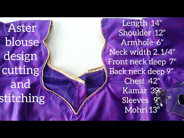 Aster blouse design cutting ✂️ and stitching 🪡🧵🌿🌿