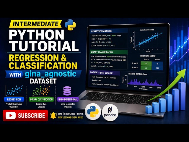 Intermediate Python Tutorial: Regression & Classification with gina_agnostic Dataset