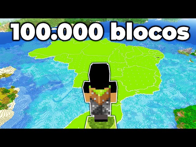 I BUILT MINECRAFT BRAZIL WITH 100,000 BLOCKS