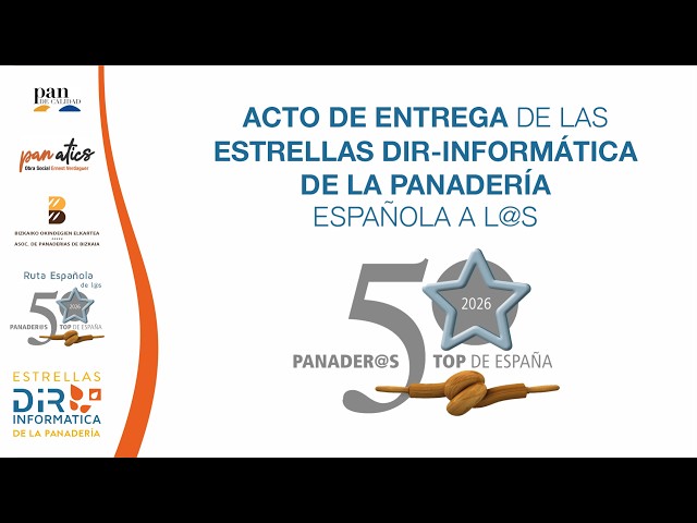 Programa de actos de la "Entrega de las Estrellas Dir-Informática de la Panadería 2026"