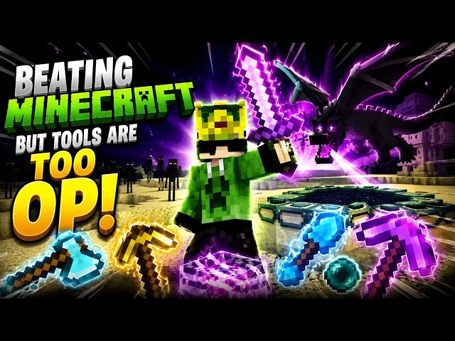 I Beat Minecraft With INSANELY OP Tools! 😱🔥