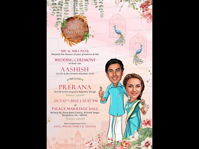 Wedding Invitation Video card | Digital Card