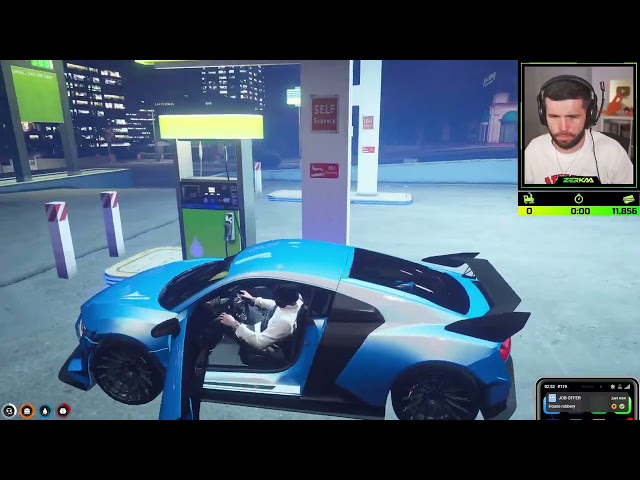 Tommy T Escapes Police Chase after First Bank Heist Update | GTA 5 RP NOPIXEL |