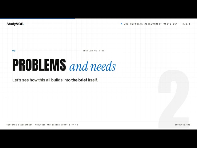 VCE Applied Computing: Software Development 3.2.1 — Software developme…