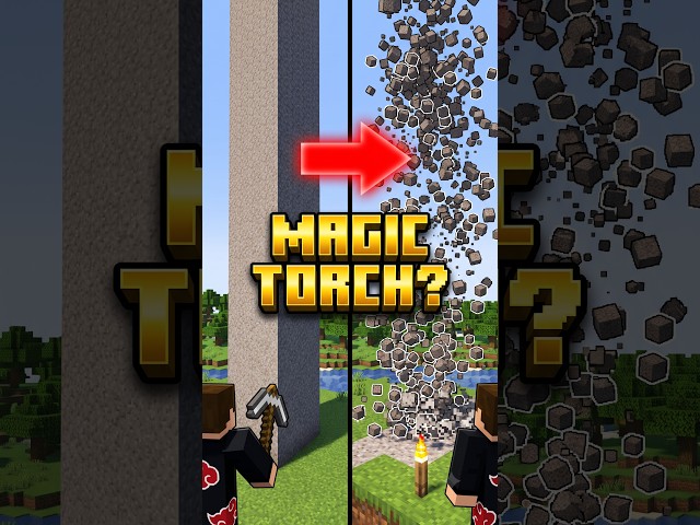 The Fastest Way to Break Gravel in Minecraft! 🤯 #shorts