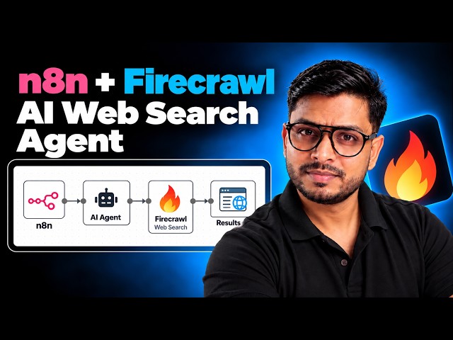Build an AI Web Search Agent with n8n + Firecrawl API | Step-by-Step Tutorial #aiagents #n8n