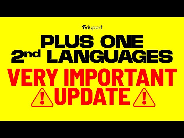 Second Language Study Plan Plus One |  Eduport