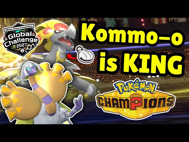 Shell Bell Kommo-o! Pokemon Champions VGC Global Challenge! Regulation M-C Ranked Competitive!