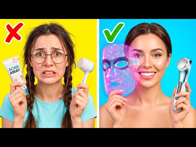 From NERD to POPULAR, total makeover using viral hacks and gadgets from TikTok!