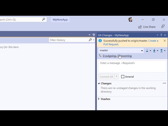 Getting started with Git in Visual Studio