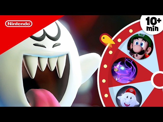 BOO! Nintendo Halloween Moments 🎃 Spin the Wheel Video for Kids | Play Nintendo