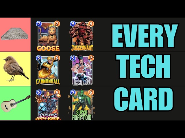 I Ranked EVERY Tech Card in Marvel Snap | Marvel Snap Tier List