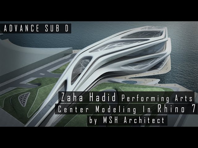 RHINO TUTORIAL - Zaha Hadid Performing Arts Center Modeling In Rhino 7 by MSH Architect