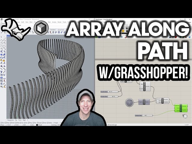 Creating Arrays Along Curves WITH GRASSHOPPER!