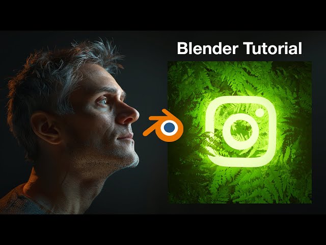 Create Cool Wallpaper Concept with Brand logos Using Blender
