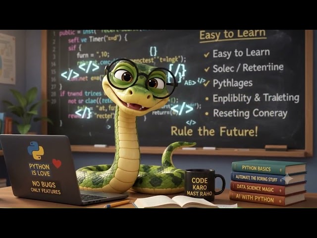 🐍 Why Students Fear Coding? Python Snake Explains!