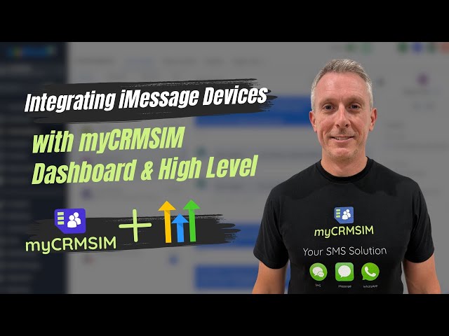 How to Connect iMessage to HighLevel with myCRMSIM (Mac Setup Guide)