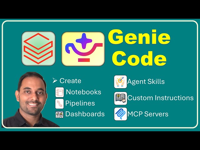 Databricks Genie Code Full Tutorial | Skills, MCP, Jobs, Notebooks, Dashboards