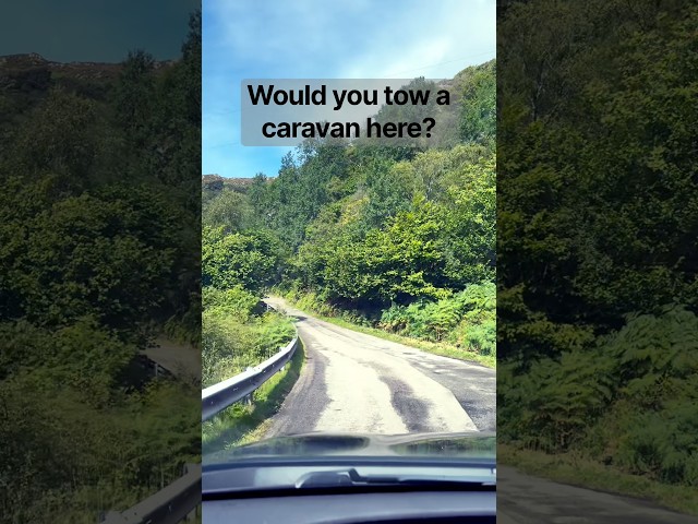 Would You Tow a Caravan Down This Scottish Road? 😳